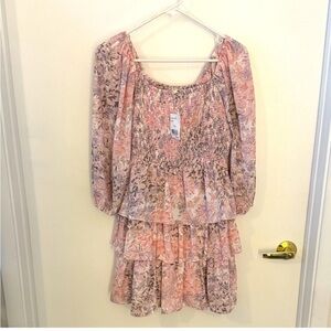 Entro Pink Floral Maxi Dress